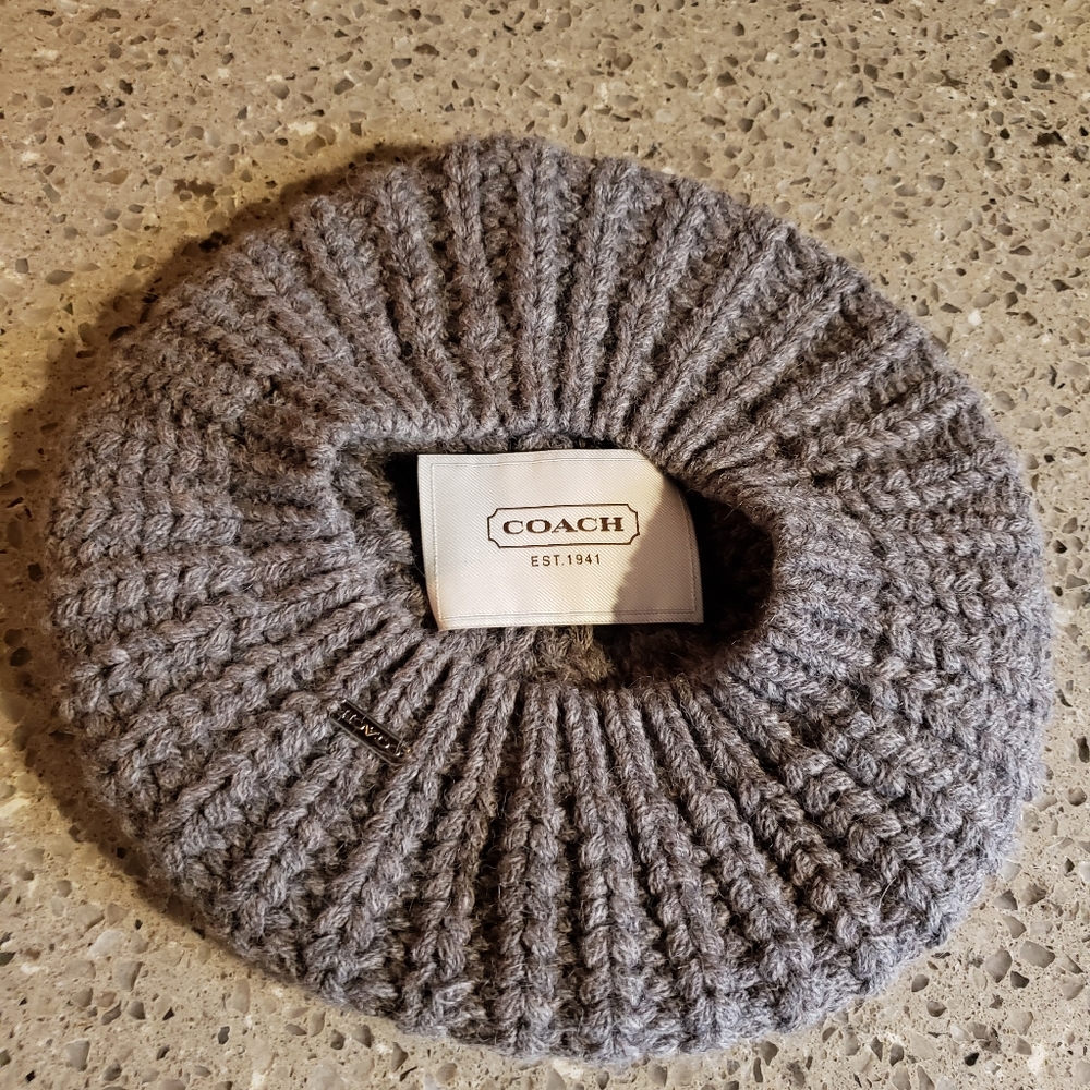 COACH alpaca/wool beret